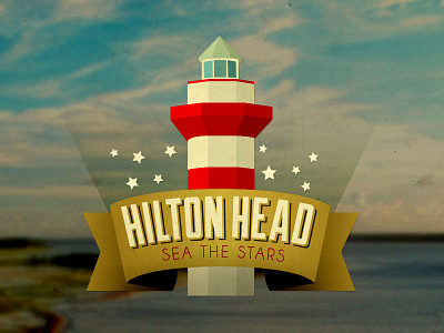 Hilton Head, SC Logo capstone debut hilton head illustrator island light house logo south carolina stars vector