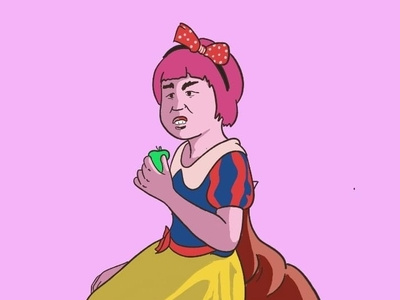 Where is my mother? illustration character daughter cartoon