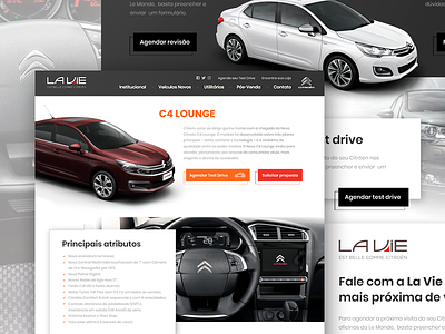 La Vie - Citröen Design Concept car citröen concept design front-end ui ux webdesign