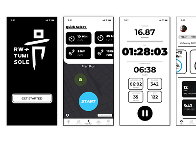 Running App Prototype - (Running With Tumi Sole)