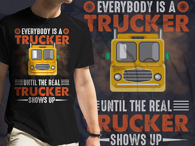 Trucker T-Shirt Design Graphic Tees