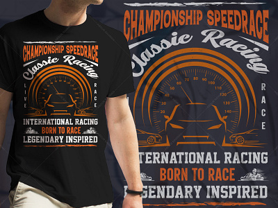 Classic Car Racing T-Shirt Design Graphic Tees t shirt design amazon