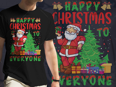 Happy Christmas T-Shirt Design Graphic Tees christmas quotes t shirt christmas quotes t shirt t shirt design amazon