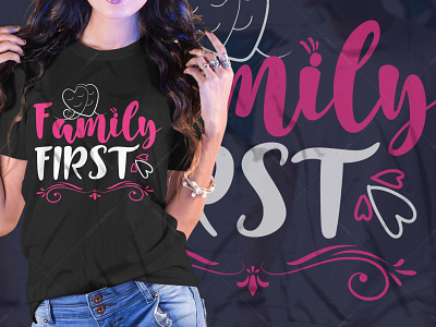 Family Typography T-Shirt Design Graphic Tees family quotes t shirt family quotes t shirt t shirt design amazon