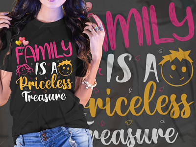 Family Typography T-Shirt Design Graphic Tees family quotes t shirt t shirt design amazon