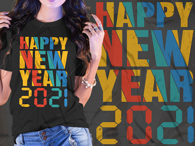 Happy New Year T-Shirt Design Graphic Tees v4 new year quotes t shirt t shirt design amazon