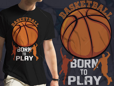 Basketball Typography T-Shirt Design Graphic Tees t shirt design amazon tshirt design template