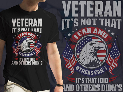 USA Veteran Typography T-Shirt Design Graphic Tees t shirt design amazon tshirt design template