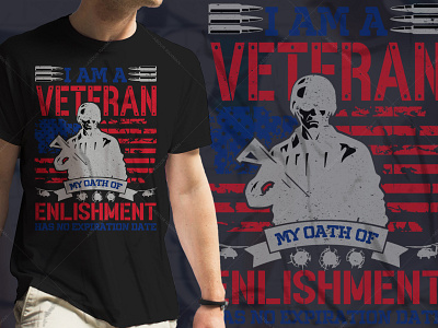 Veteran Typography T-Shirt Design Graphic Tees