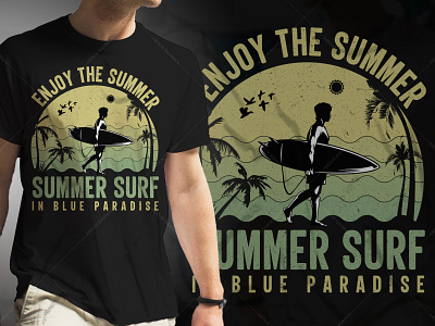 Surfing Typography T-Shirt Design Graphic Tees t shirt design amazon tshirt design template