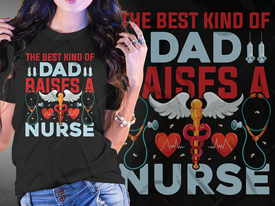 Nurse Typography T-Shirt Design Graphic Tees t shirt design amazon tshirt design template