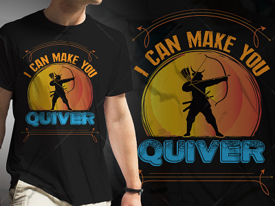 Quiver Typography T-Shirt Design Graphic Tees t shirt design amazon tshirt design template