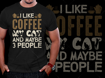 Coffee Typography T-Shirt Design Graphic Tees v3 t shirt design amazon tshirt design template