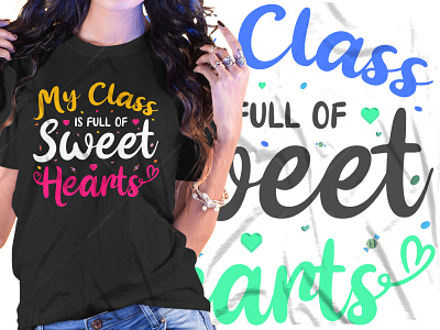 Teacher Typography T-Shirt Design Graphic Tees