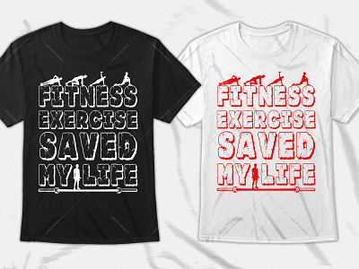 Gym Fitness Typography T-Shirt Design