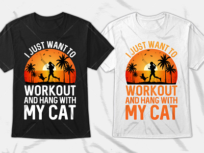 Fitness Typography T-Shirt Design t shirt design amazon tshirt design template