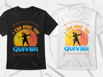 Quiver Typography T-Shirt Design Graphic Tees t shirt design amazon tshirt design template