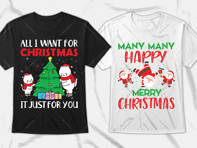 Christmas Typography T-Shirt Design Graphic custom t shirts graphic tees long sleeve shirts t shirt t shirt design t shirts for men tie dye shirts typography t shirt