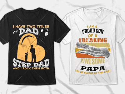 Dad Son T-Shirt Design