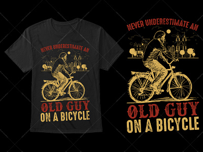 Bicycle Lover Typography T-Shirt Design