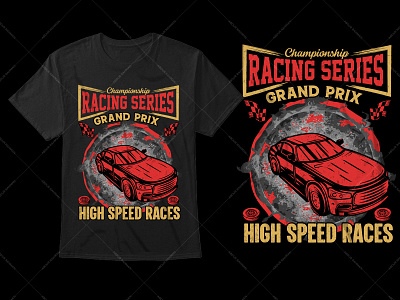 Car Racing Typography T-Shirt Design custom t shirts graphic tees long sleeve shirts t shirt t shirt design t shirts for men tie dye shirts