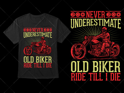 Old Biker Typography T-Shirt Design custom t shirts graphic tees long sleeve shirts t shirt t shirt design t shirt vector tie dye shirts