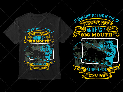 Fishing Typography T-Shirt Design