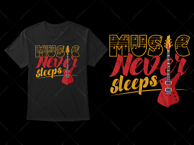 Music Typography T-Shirt Design