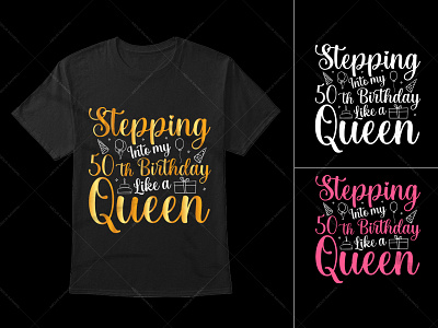 Birthday Queen Typography T-Shirt Design custom t shirts graphic tees long sleeve shirts t shirt t shirt design t shirt vector tie dye shirts