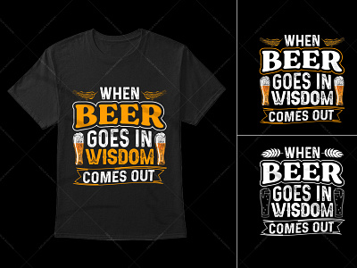 Beer Typography T-Shirt Design