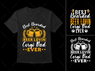 Beer Typography T-Shirt Design