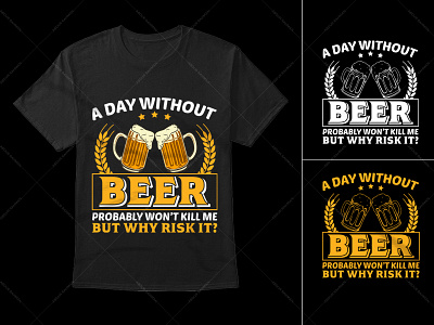 Beer Typography T-Shirt Design