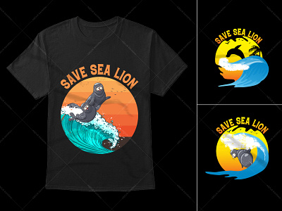 Save Sea Lions Typography T-Shirt Design custom t shirts graphic tees long sleeve shirts t shirt t shirt design t shirt vector tie dye shirts