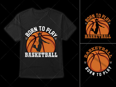 Basketball Typography T-Shirt Design