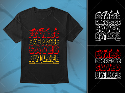 GYM Fitness Typography T-Shirt Design