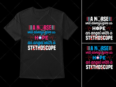 Nurse Typography T-Shirt Design