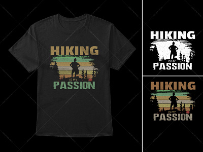 Hiking Typography T-Shirt Design custom t shirts graphic tees long sleeve shirts t shirt t shirt design t shirt vector tie dye shirts