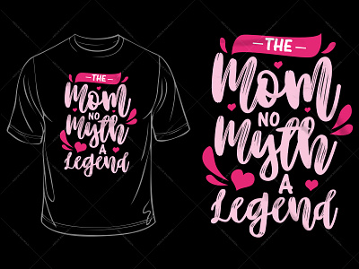 Legend Mom Typography T-Shirt Design