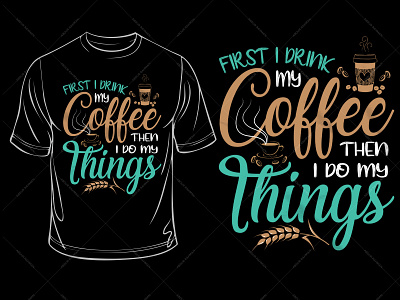 Coffee Typography T-Shirt Design