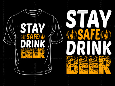 Beer Lover Typography T-Shirt Design