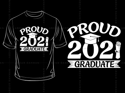 Proud Graduate Typography T-Shirt Design