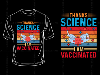 I'm Vaccinated Typography T-Shirt Design