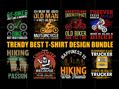 Trendy Best T Shirt Design Bundle