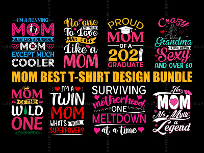 Mom MamaT Shirt Design Bundle