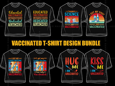 Vaccinated T Shirt Design Bundle