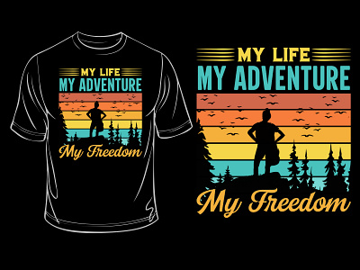 Hiking Adventure T Shirt Design graphic tees motivational t shirt design t shirt t shirt design