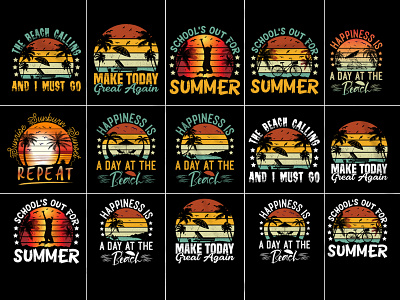 Summer Beach T-Shirt Design graphic tees motivational t shirt design t shirt design