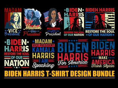 Biden Harris T-Shirt Design Bundle