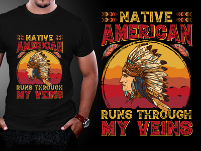 Native American Indians T-Shirt Design