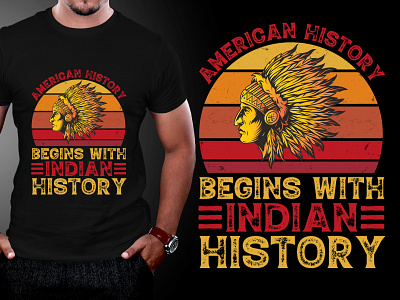 Native American Indians T-Shirt Design